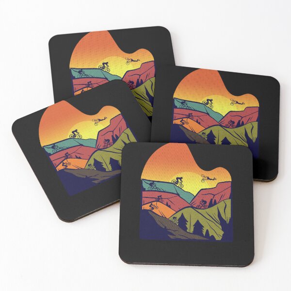 Item preview, Retro Mountain Bike MTB Biker Riding Wheelie and Jumping designed and sold by Cedinho.