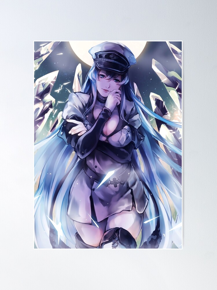  Akame Ga Kill Esdeath Anime Poster Canvas Wall Art