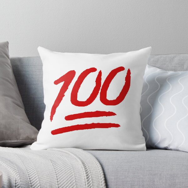100% Throw Pillow