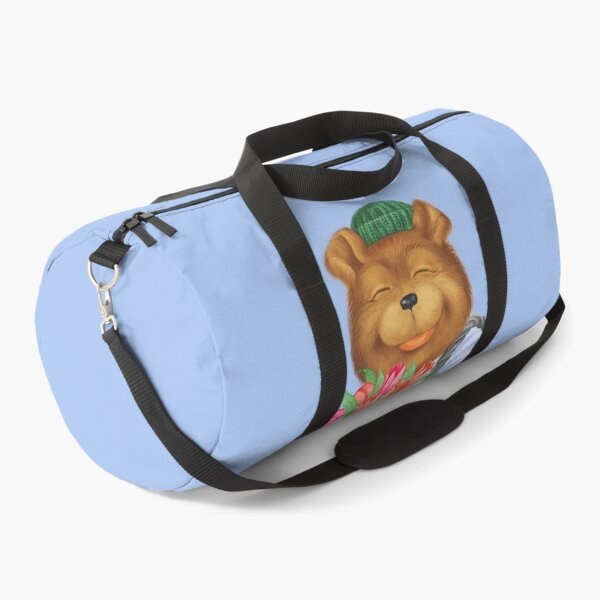 Item preview, Smiling bear presenting bouquet with flowers. designed and sold by 4lowpoly.