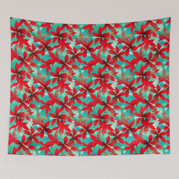Item preview, Tropical red hibiscus designed and sold by AdamFahey.