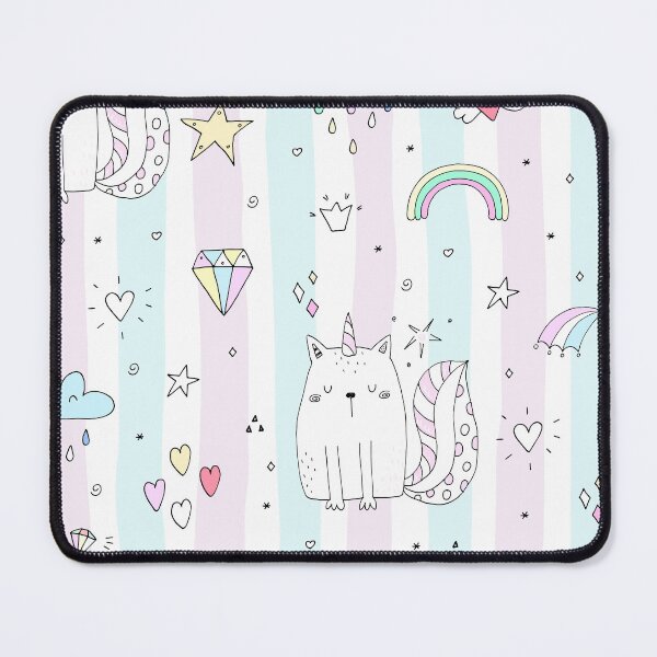 Item preview, kitty unicorn pattern designed and sold by izzygorrocha.