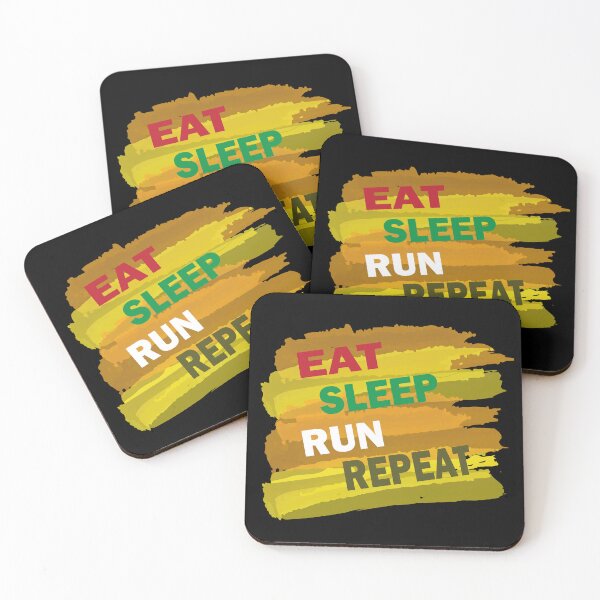 Item preview, eat sleep run repeat designed and sold by arianpink.