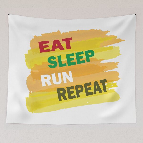 Item preview, eat sleep run repeat designed and sold by arianpink.