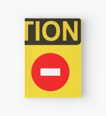 CAUTION: Do not enter red circle Hardcover Journal