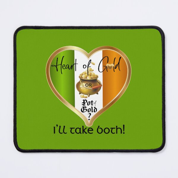 Item preview, Heart of Gold or Pot of Gold? (on Green) designed and sold by PawsitiveMum.