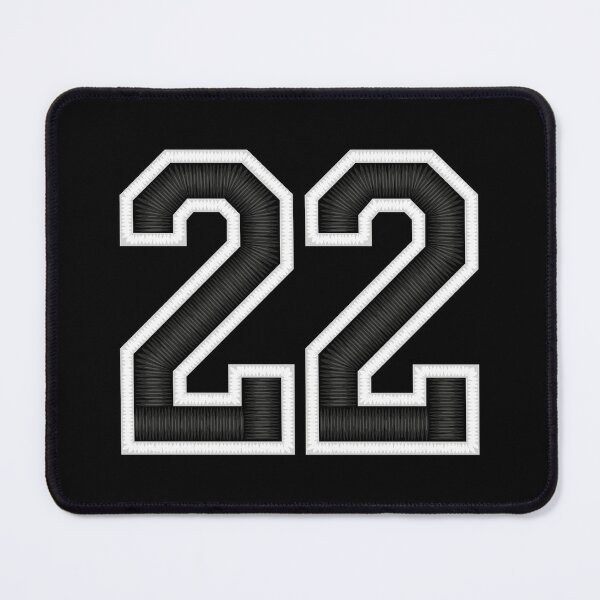 Item preview, 22 Black Jersey Sports Number twenty-two Football 22 designed and sold by elhefe.