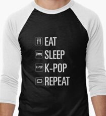 Kpop only Men's Baseball ¾ T-Shirt