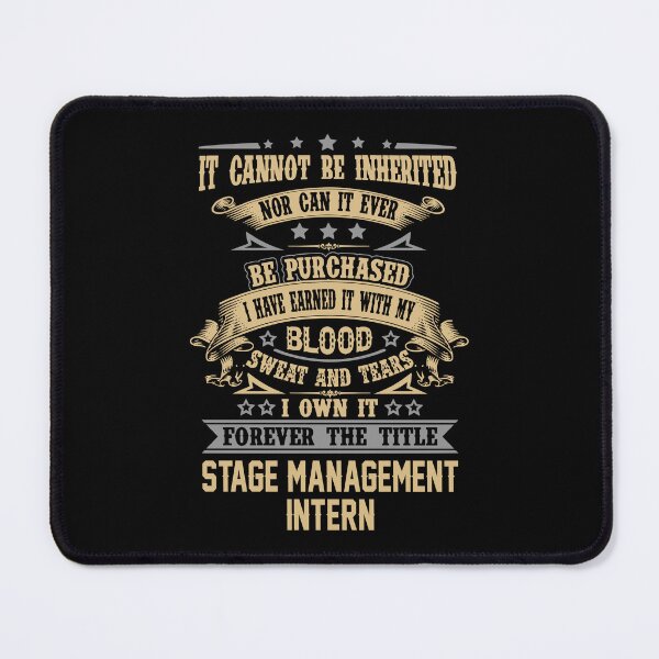 Item preview, Stage Management Intern T Shirt - Forever The Title Job Gift Item Tee designed and sold by celiagomez456.