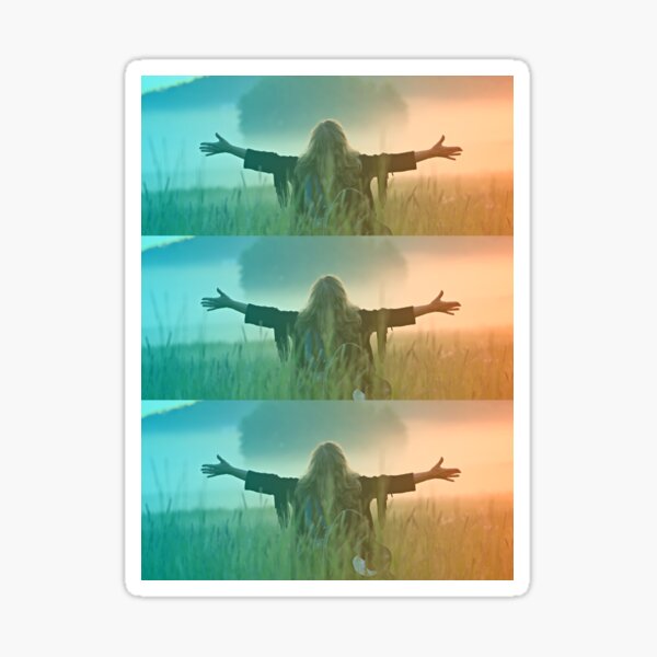 Worship (Green/Orange) Sticker