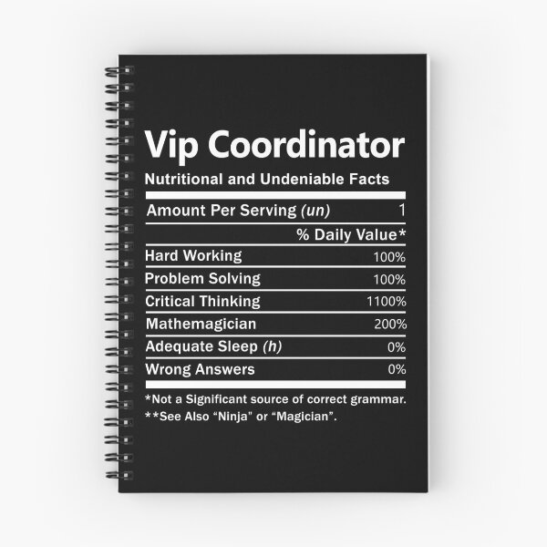 Item preview, Vip Coordinator T Shirt - Nutrition Factors Job Gift Item Tee designed and sold by wardorion9.