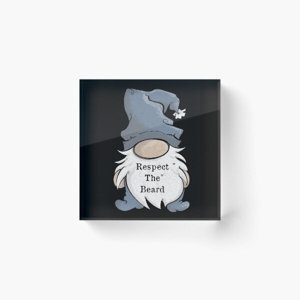 Item preview, Gnome cartoon, Respect the beard,  designed and sold by DebbieJoyArt.