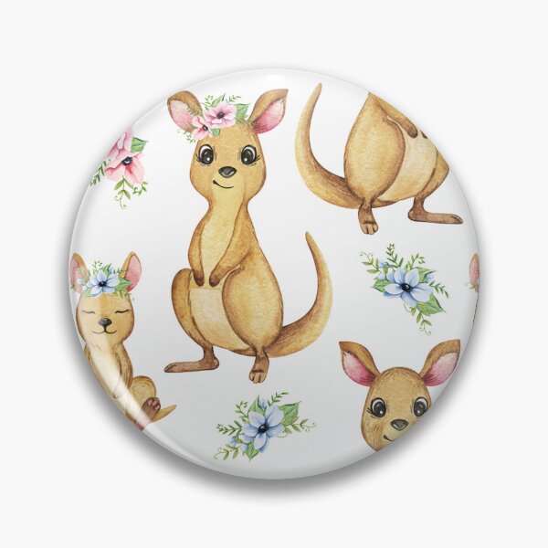 Item preview, Cute Kangaroo With Flower On Head Pattern designed and sold by Wilkinson39.