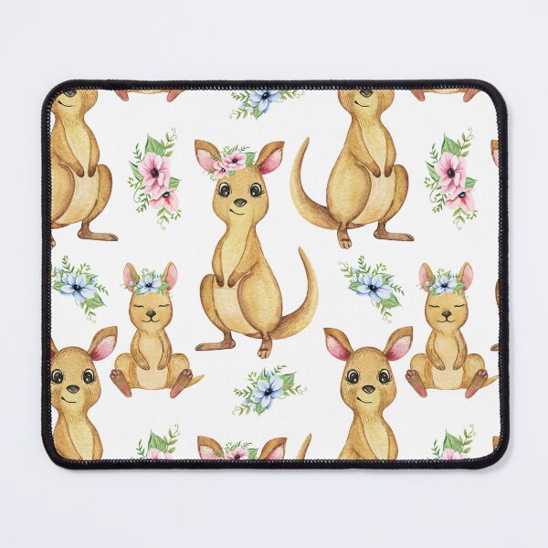 Item preview, Cute Kangaroo With Flower On Head Pattern designed and sold by Wilkinson39.