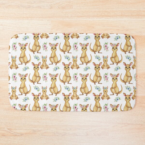 Item preview, Cute Kangaroo With Flower On Head Pattern designed and sold by Wilkinson39.