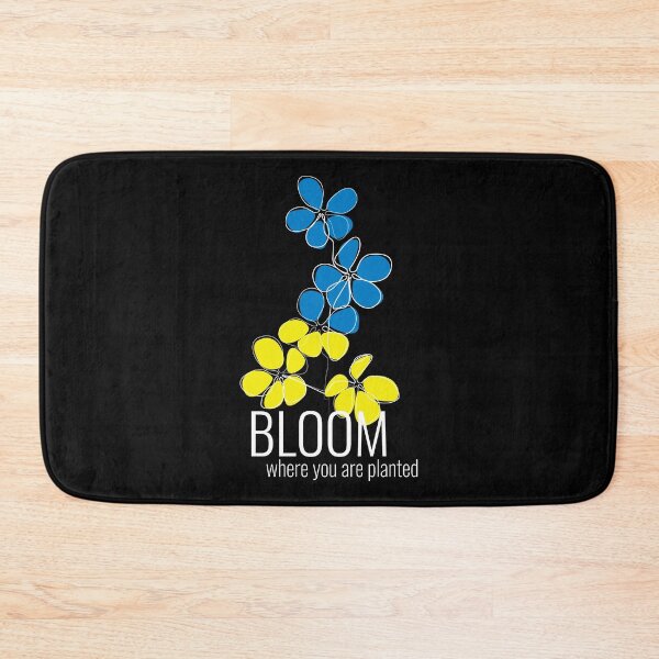 Item preview, Bloom Where You Are Planted Ukrainian // black designed and sold by boozkova-vorona.