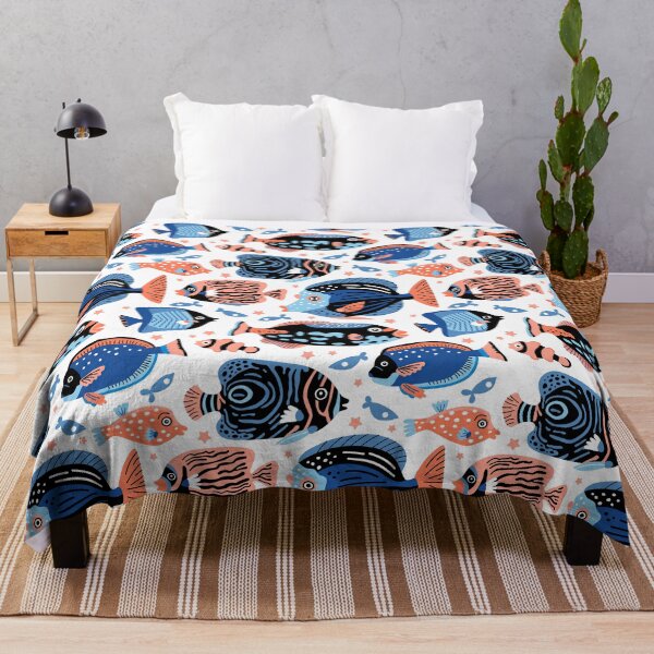 Item preview, Cute Marine Fishes Pattern designed and sold by Wilkinson39.