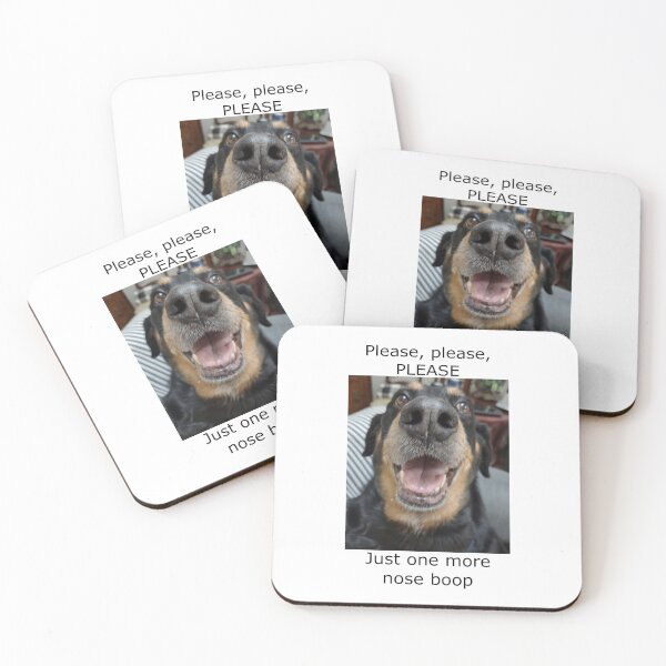 Item preview, Please, please, please, just one more nose boop: dog lovers, dog, nose boop, adopt don't shop, gift idea, decor, accent piece designed and sold by Becky Hunter.