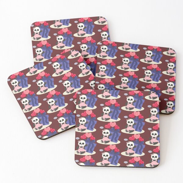 Item preview, panda with pink love. designed and sold by Tarathai.