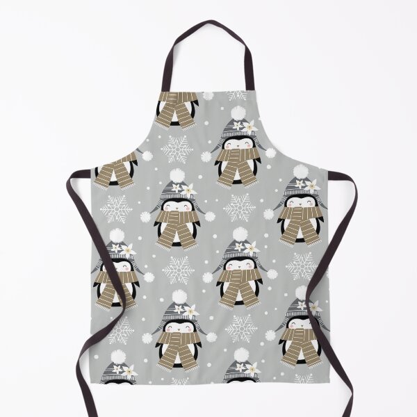 Item preview, Cute Penguins In Winter Clothes And Ice Flower Pattern designed and sold by Wilkinson39.