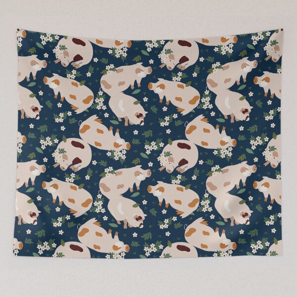 Item preview, Cute Pig Floral Pattern  designed and sold by Wilkinson39.