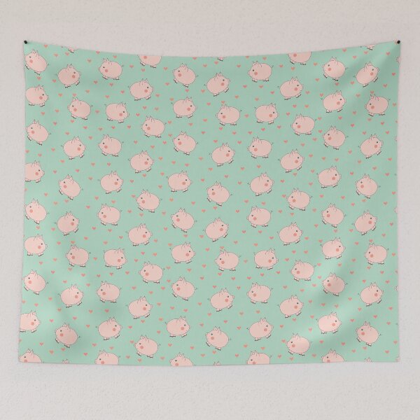 Item preview, Cute Pig Hearts Pattern designed and sold by Wilkinson39.