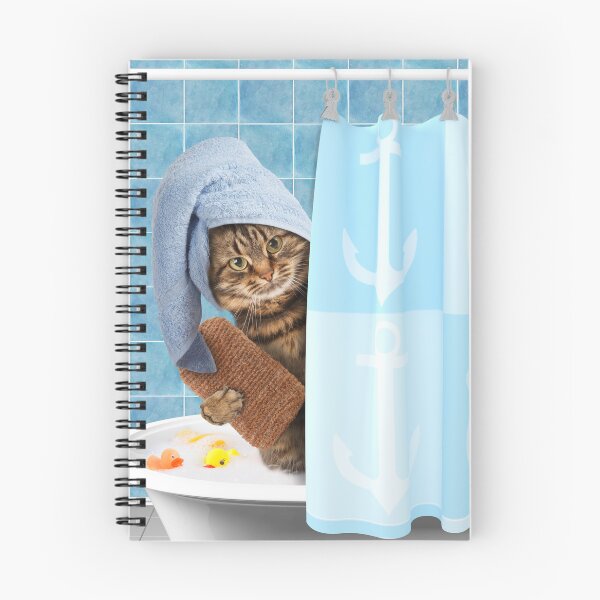 Item preview, Funny cat taking a bath, Shower Curtains designed and sold by Shifa19.