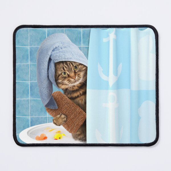 Item preview, Funny cat taking a bath, Shower Curtains designed and sold by Shifa19.