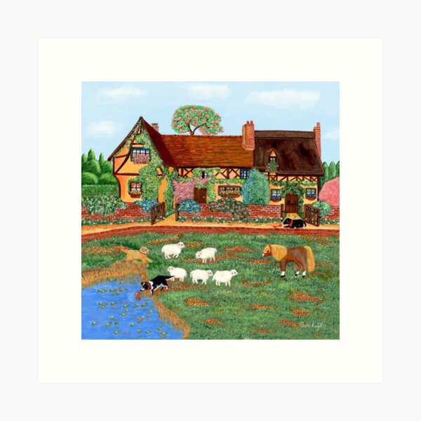 English cottage  (Please read my own description, before you buy a product) Art Print