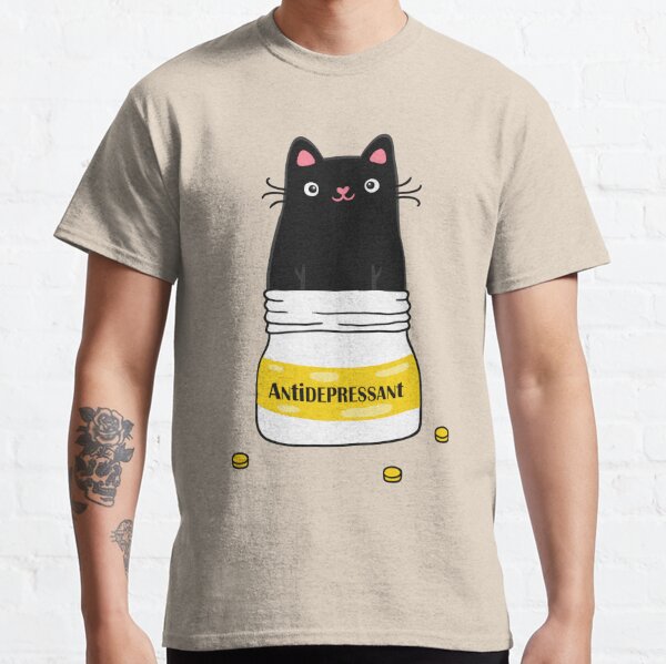 black cat antidepressant shirt