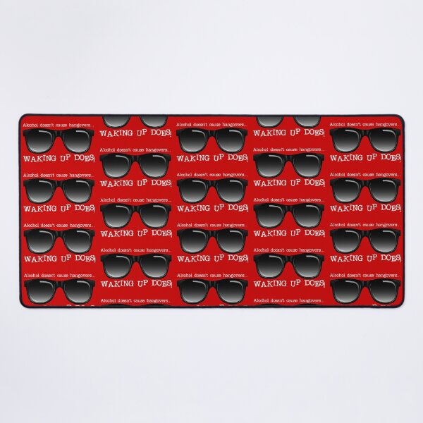 Item preview, Alcohol Doesn’t Cause Hangovers…! (on Red) designed and sold by PawsitiveMum.