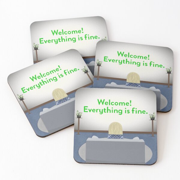 Item preview, The Good Place “Welcome! Everything is fine.” designed and sold by cutermelon.