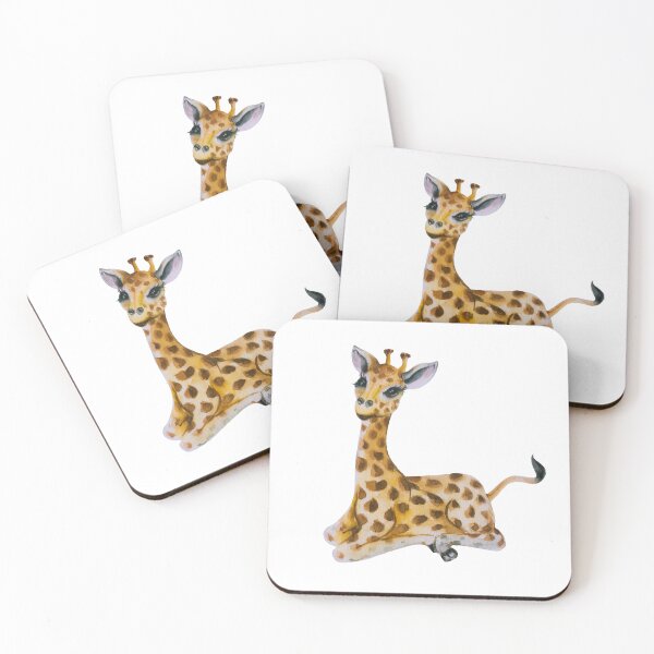 Item preview, Watercolor cute baby giraffe designed and sold by Designs1279.