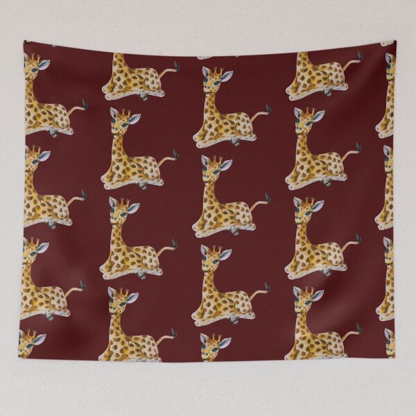 Item preview, Watercolor cute baby giraffe designed and sold by Designs1279.