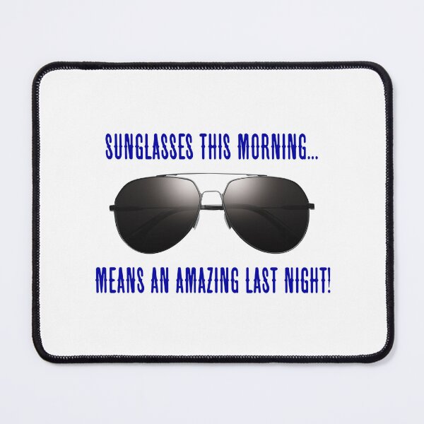 Item preview, Sunglasses This Morning…! Blue (on White) designed and sold by PawsitiveMum.