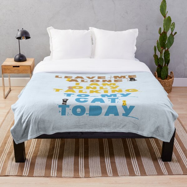 Item preview, Funny Leave Me Alone I Am Only Talking To My Cat Today gift for cats lovers designed and sold by KAYA22 ★★★★★.