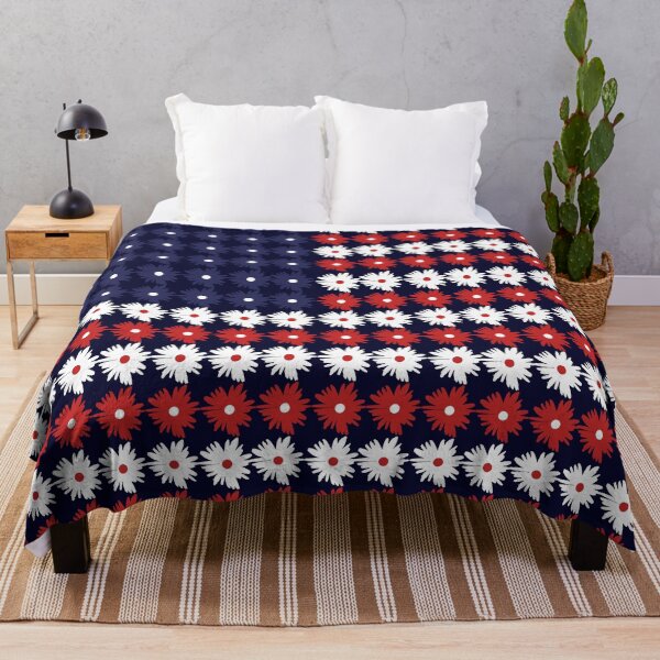 Item preview, Flower Amercian Flag designed and sold by MatildaWatson.