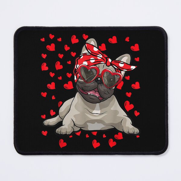 Item preview, French Bulldog Heart Glasses Valentine Day designed and sold by vincentalan.
