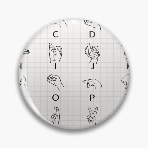 Item preview, Hand drawn sign language alphabet designed and sold by MatildaWatson.