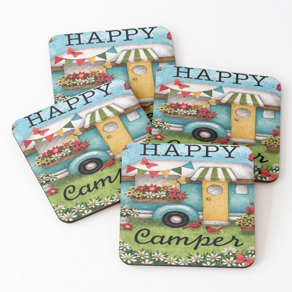 Item preview, Happy Camper wallpaper designed and sold by MatildaWatson.