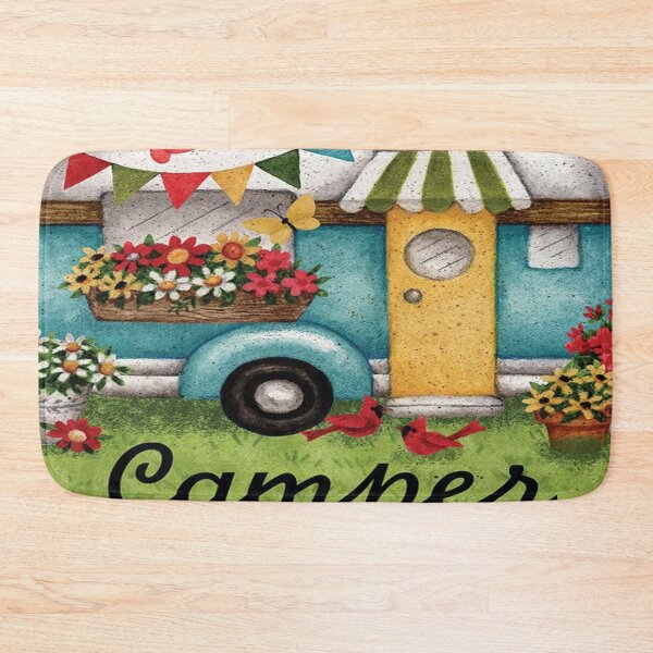 Item preview, Happy Camper wallpaper designed and sold by MatildaWatson.