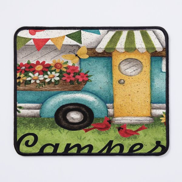 Item preview, Happy Camper wallpaper designed and sold by MatildaWatson.