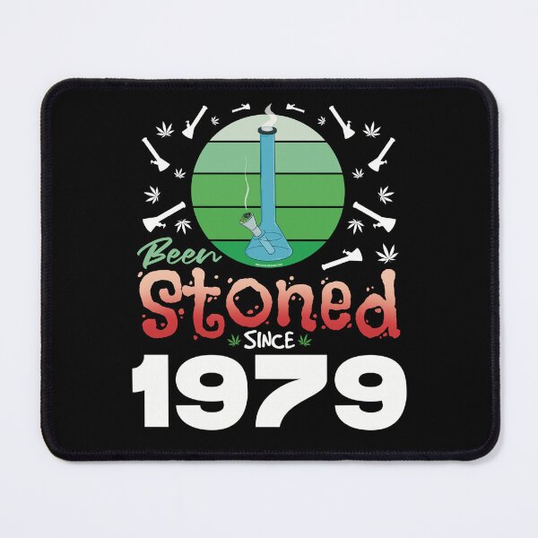 Item preview, Been stoned since 1979 (Green retro vintage sunset with bong) designed and sold by YomeHayin.