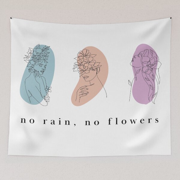 Item preview, No rain, no flowers designed and sold by izzygorrocha.