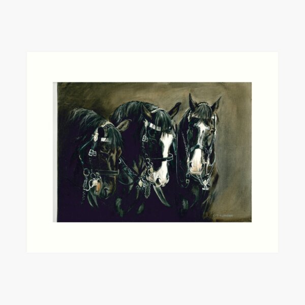 Item preview, Three Cavalry Blacks designed and sold by CharlotteMcA.