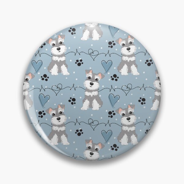 Item preview, Love Salt and Pepper Miniature Schnauzer designed and sold by Lulupainting.