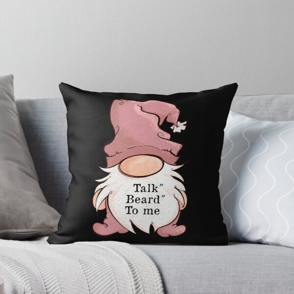 Item preview,  Lady Gnome cartoon, Talk beard to me, Quote designed and sold by DebbieJoyArt.