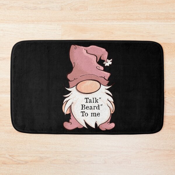 Item preview,  Lady Gnome cartoon, Talk beard to me, Quote designed and sold by DebbieJoyArt.
