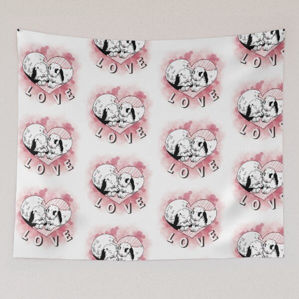 Item preview, Bunny Love (transparent backgroung) designed and sold by Anonymous Badger.