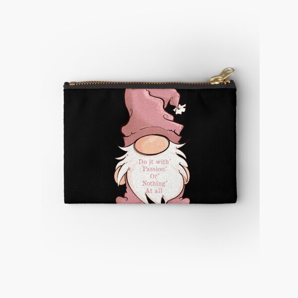 Item preview, Lady Gnome cartoon, Do it with passion or nothing at all, Girlfriend Quote designed and sold by DebbieJoyArt.